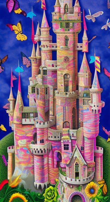 3 Dimensional Collage Castle