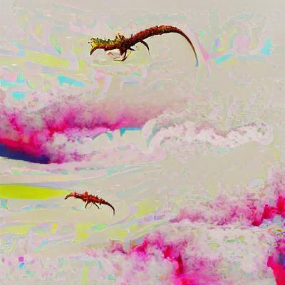 Majestic Dragon on Snowy Peak