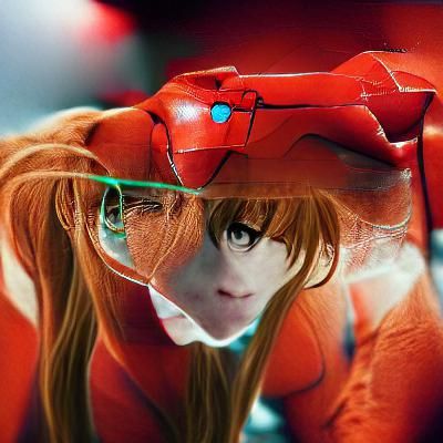 Asuka Langley AI Generated Portrait