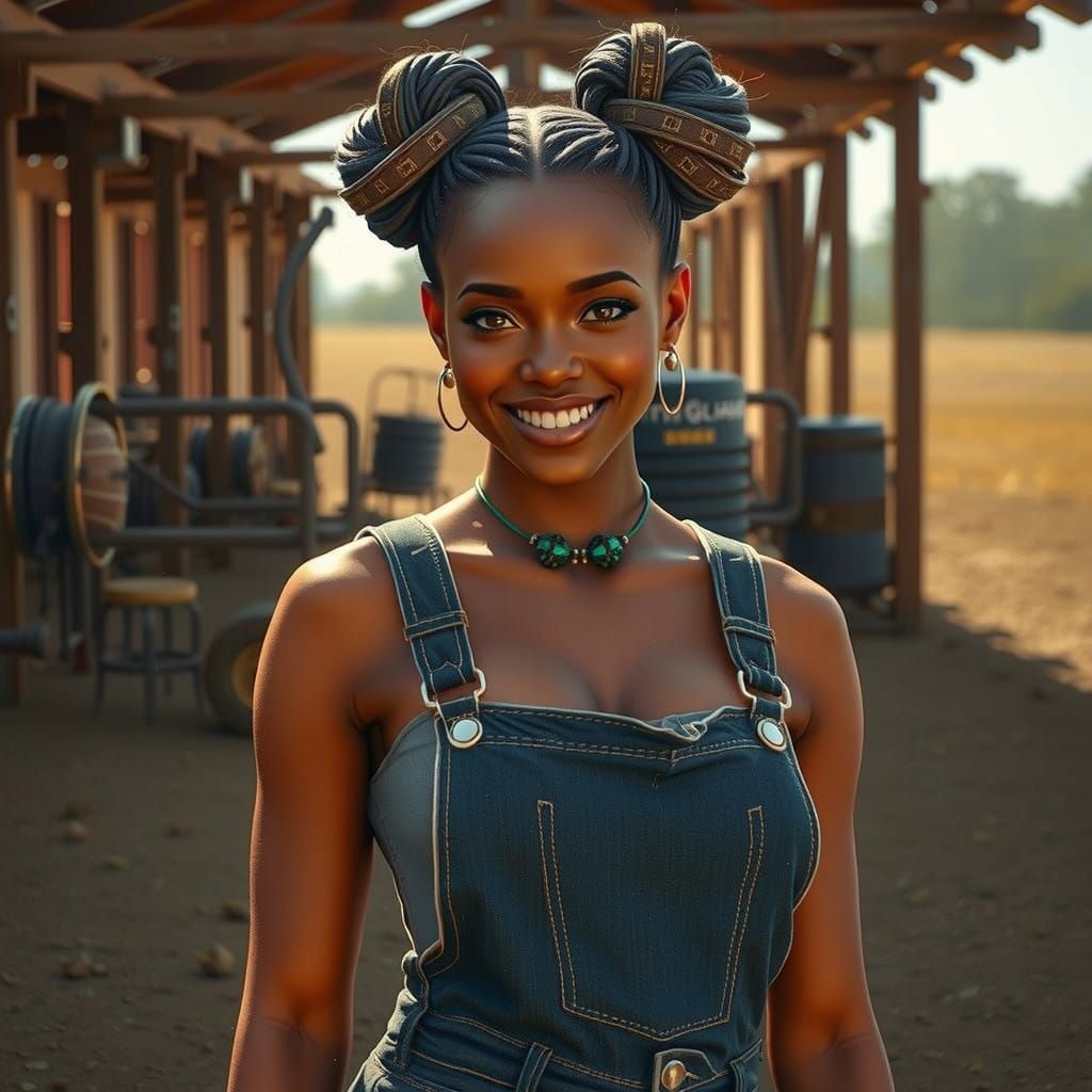 Ancient Goddess Inspires Retro Pinup in Sun-Drenched Farm Se...