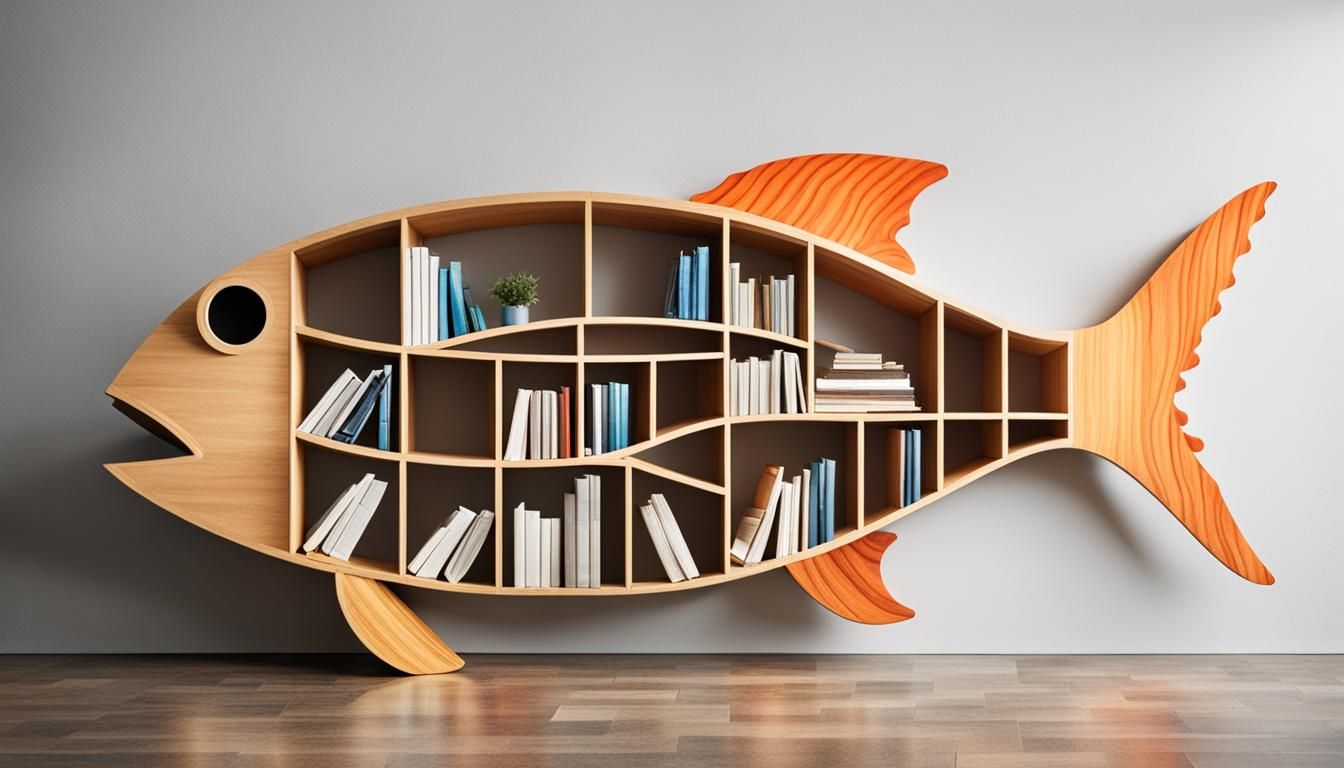 Fish-Shaped Bookshelf: A Whimsical Design