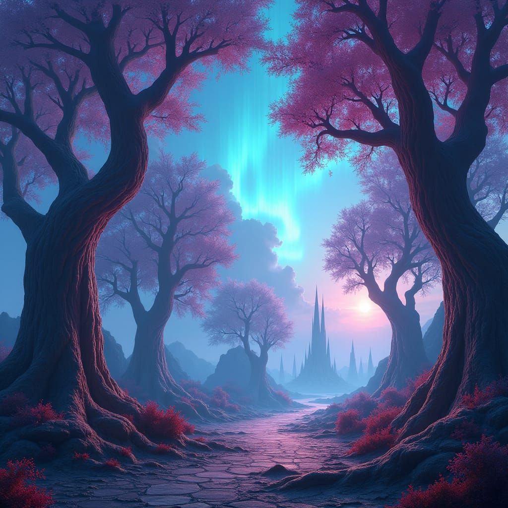 Mystical Realm: An 8k Fantasy Matte Painting