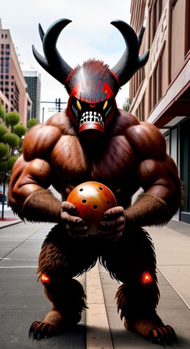 Juggernaut Kachina Wendigo in Downtown Los Angeles