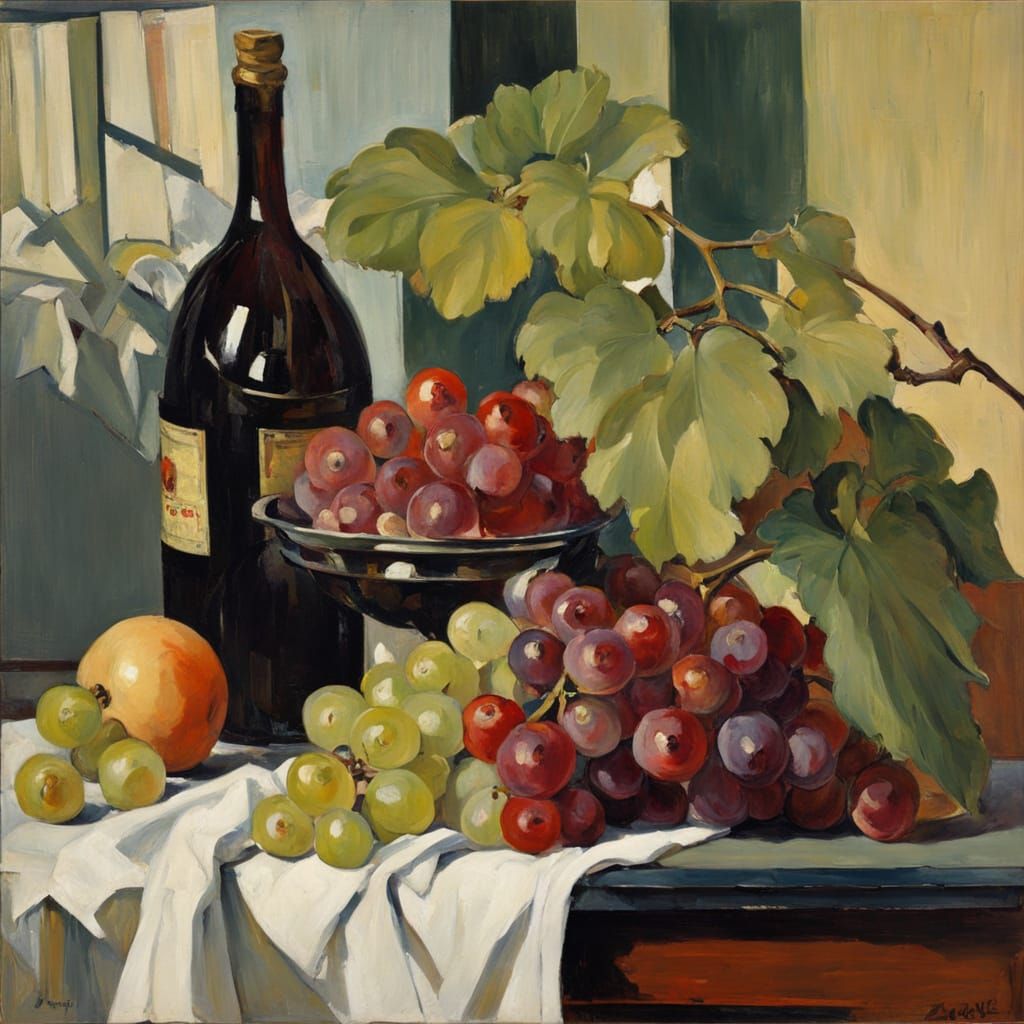 Still life with grapes