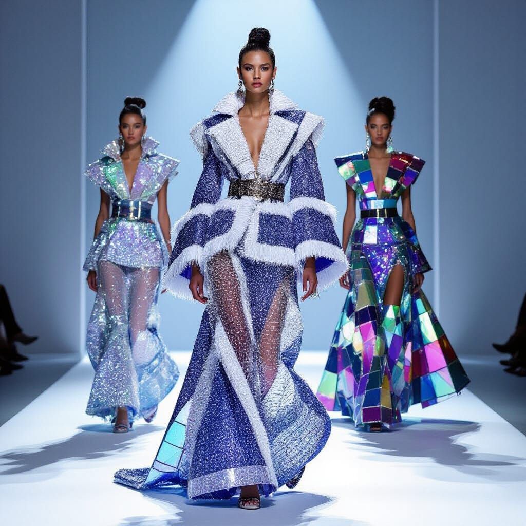 Avant-Garde Haute Couture Fashion Editorial