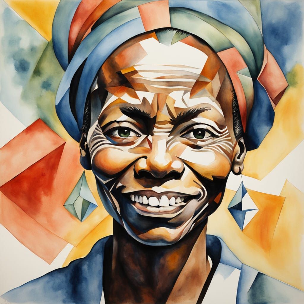 Surrealist Portrait of Harriet Tubman with a Mischievous Wat...
