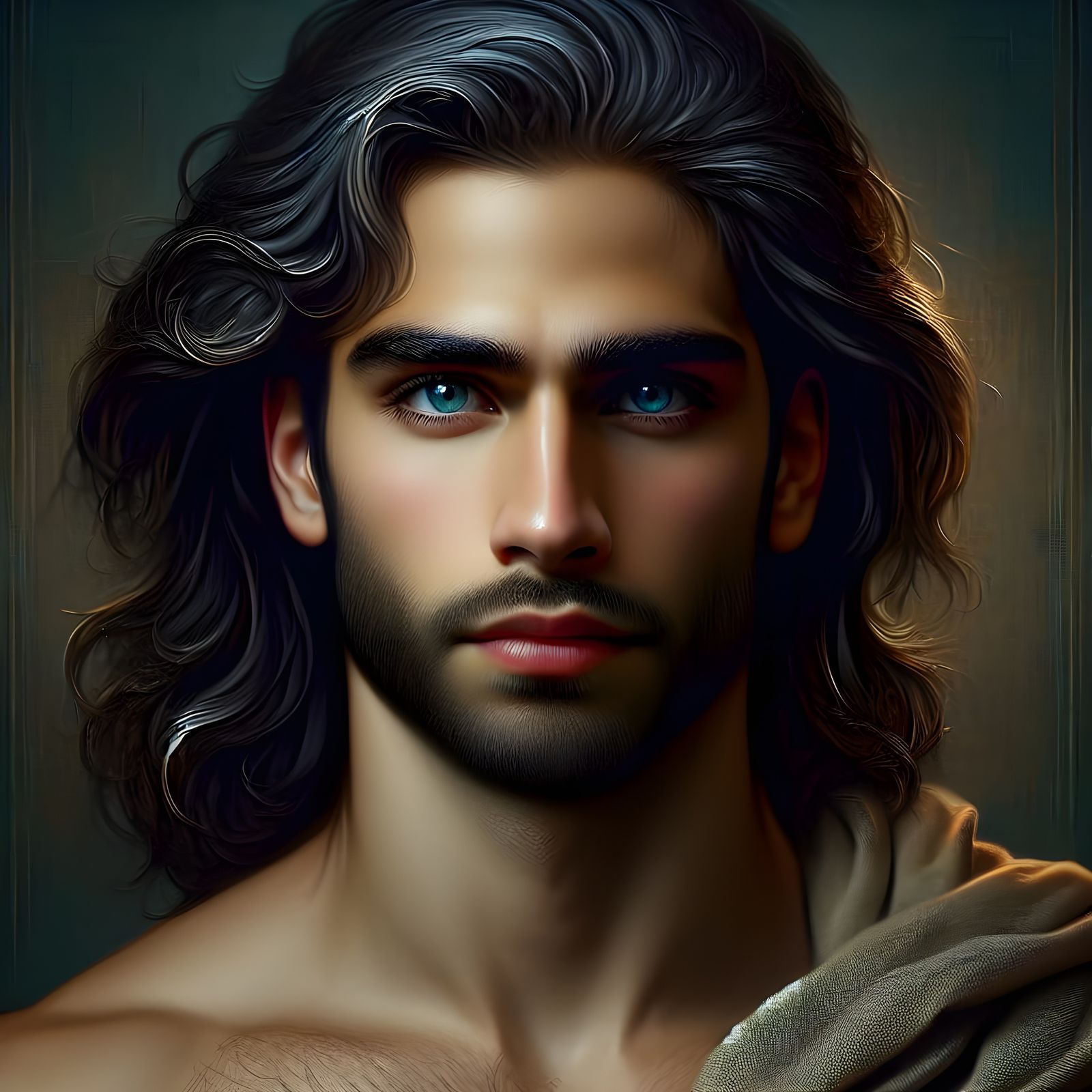 Tall South Asian Warrior in a Fantastical Landscape