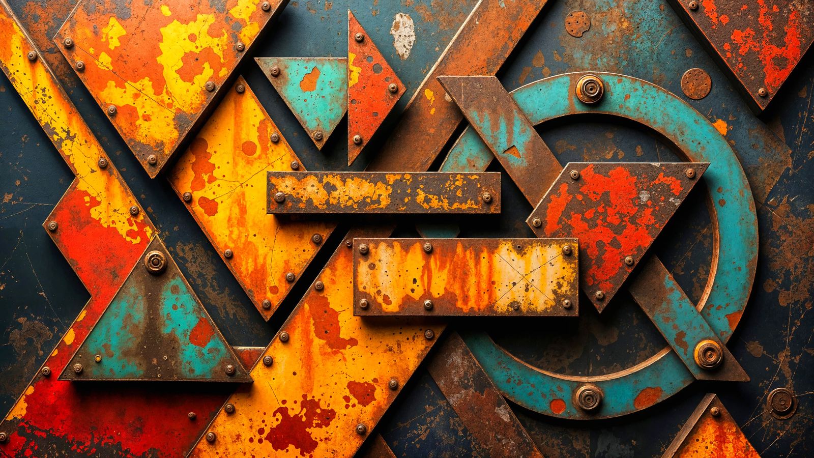 Dramatic Metal Formations in Warm Hues