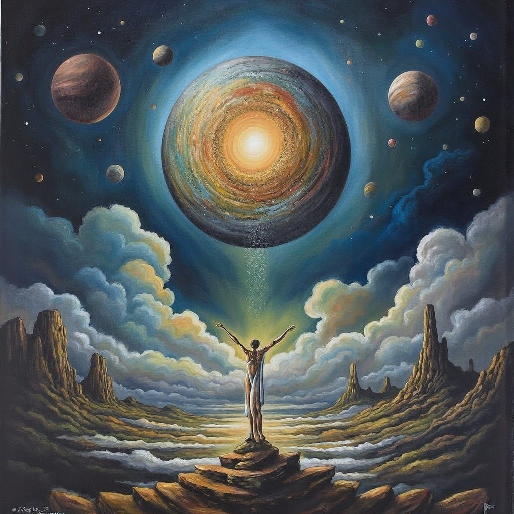 Mystical Planet Nibiru Rising from Space