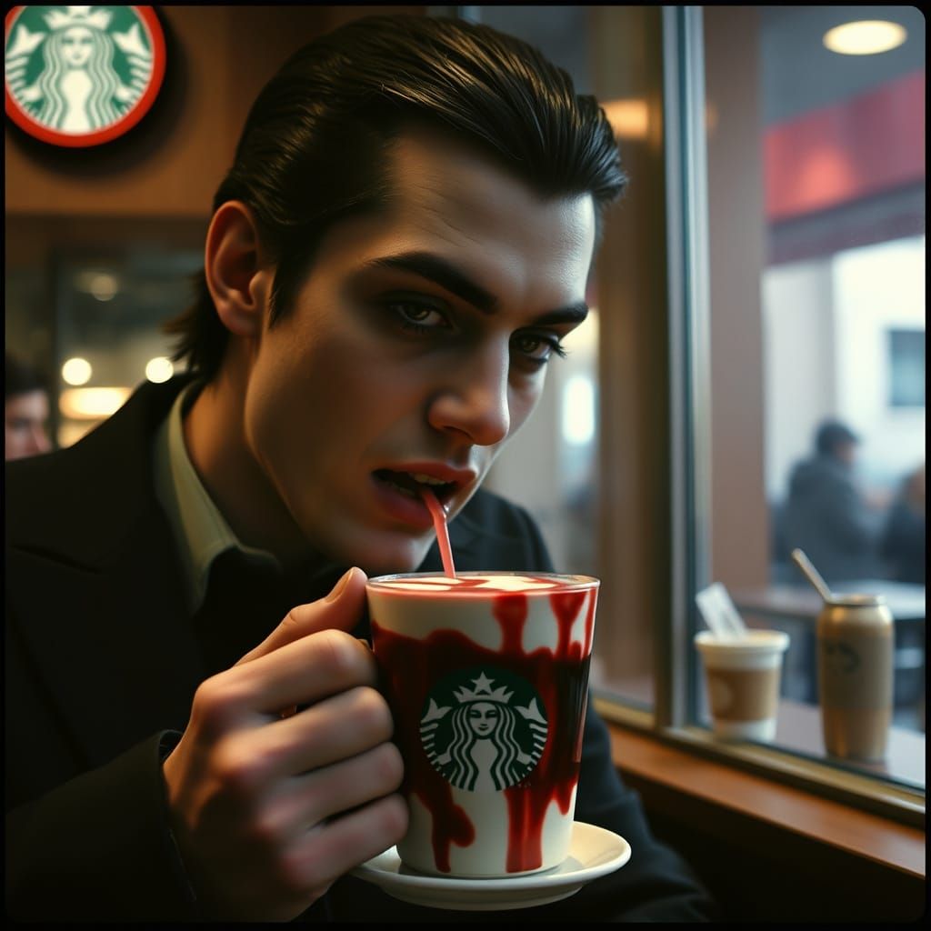 Modern Vampire in Moody Film Still