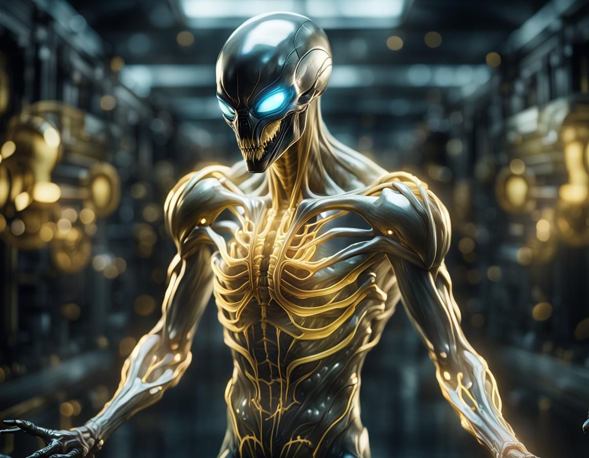 Translucent Alien Symbiote in High Resolution