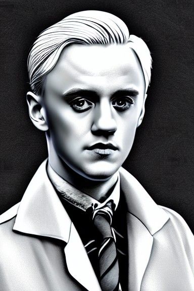 Realistic 4K Portrait of Draco Malfoy