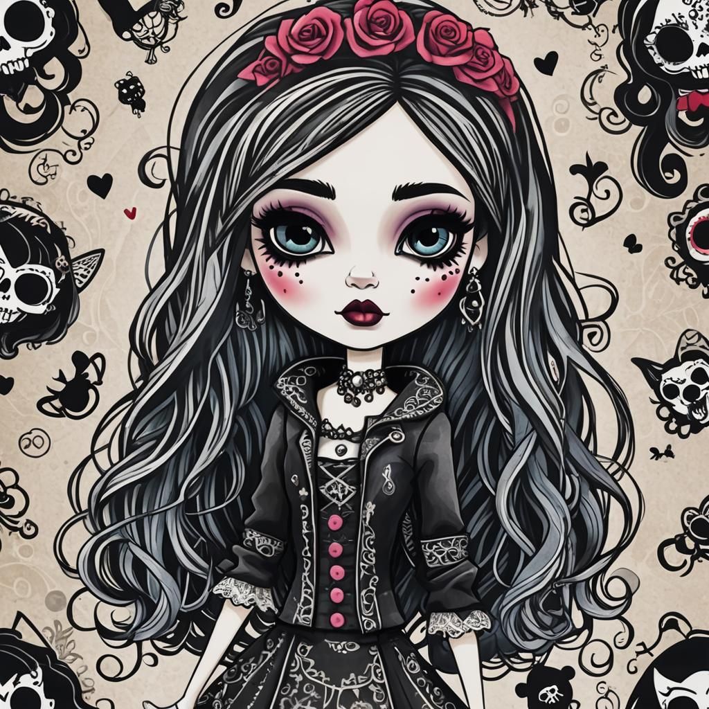 Monster High Doll Art Illustration