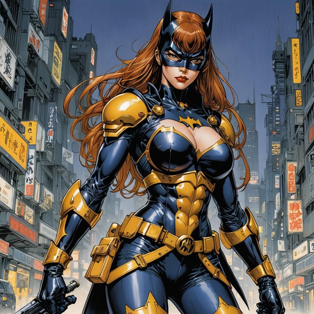 Batgirl Artwork in Manga Style