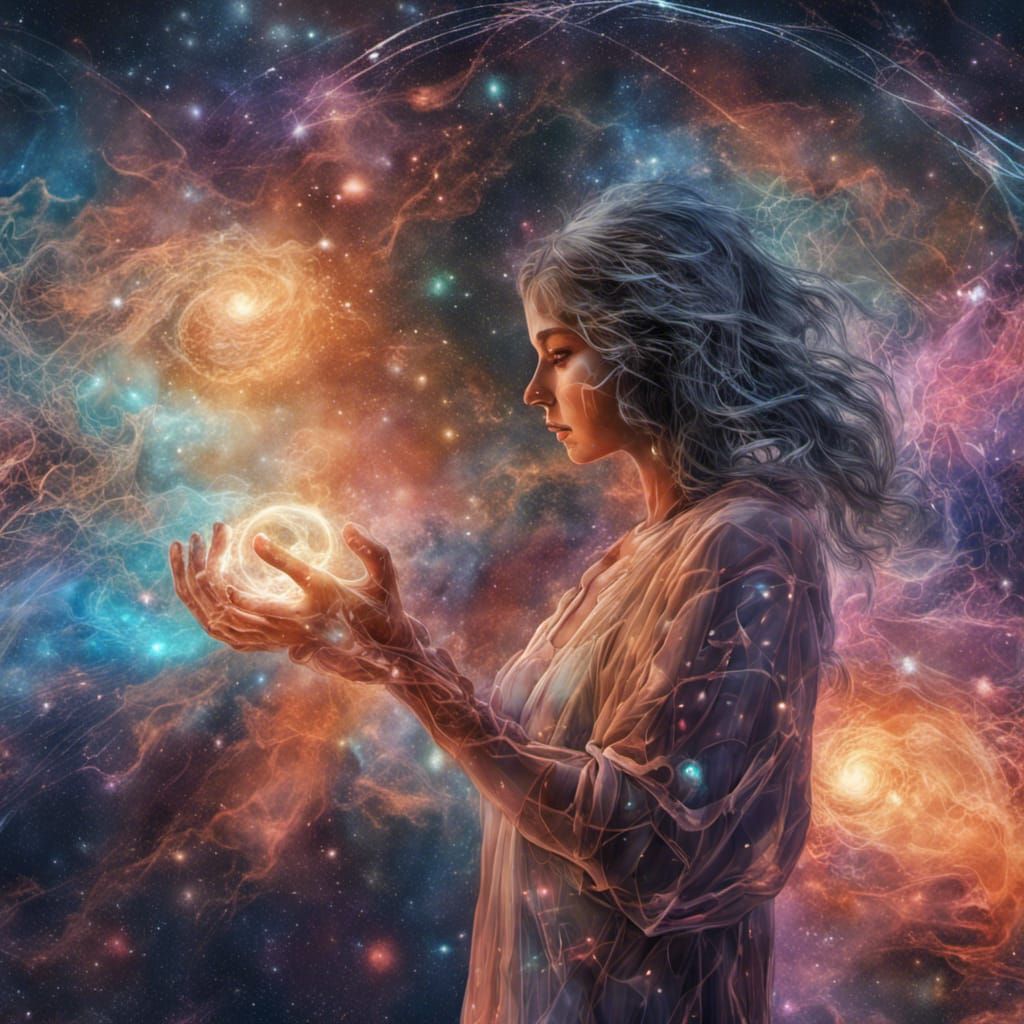 Cosmic Embrace: A Visionary Illustration