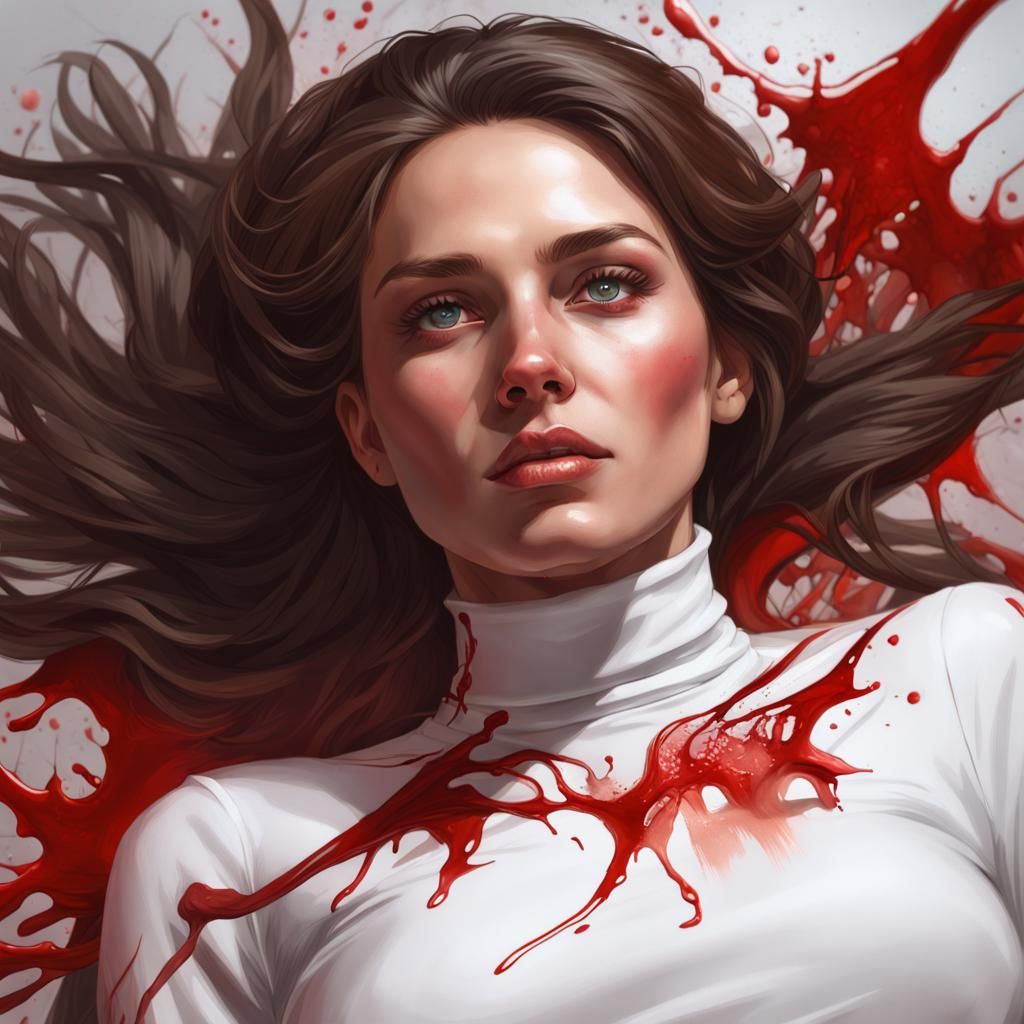 Wounded Executive Portrait in Hyperrealistic Style