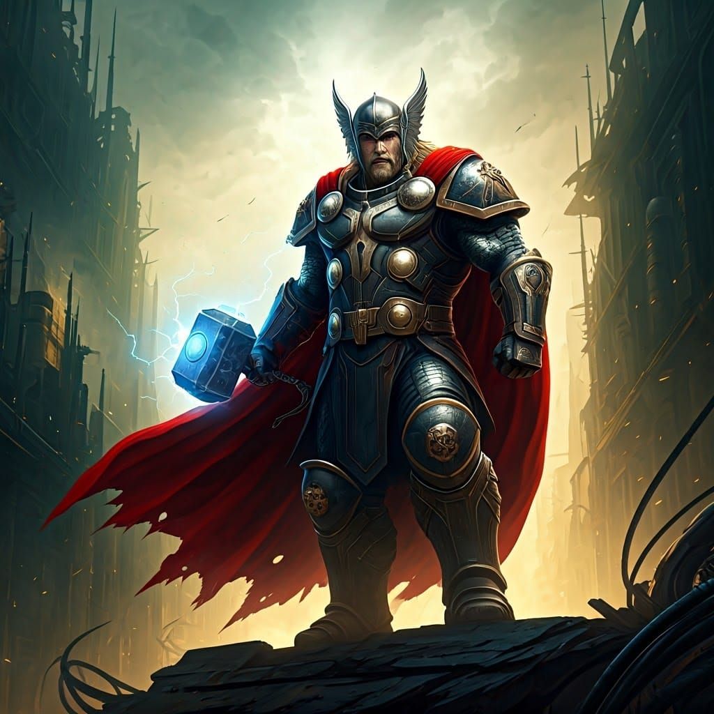 Asgardian Warrior in Power Armor