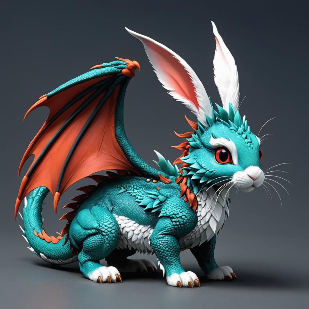 Bunny Dragon Hybrid: A Whimsical Creature