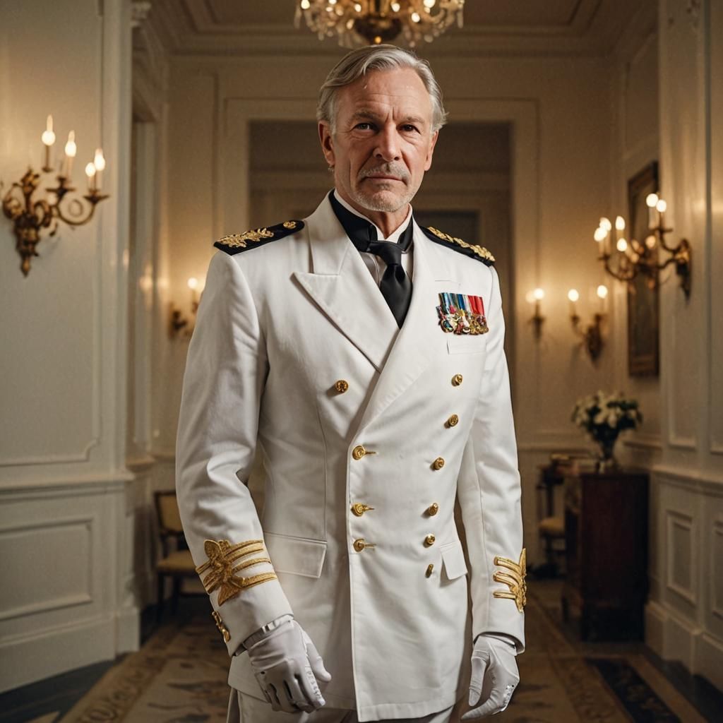 El Almirante de Flota espacial de la tierra Lord Terrence Hood es un Oficial Comisionado del UNSC de 60 años canas de ra...