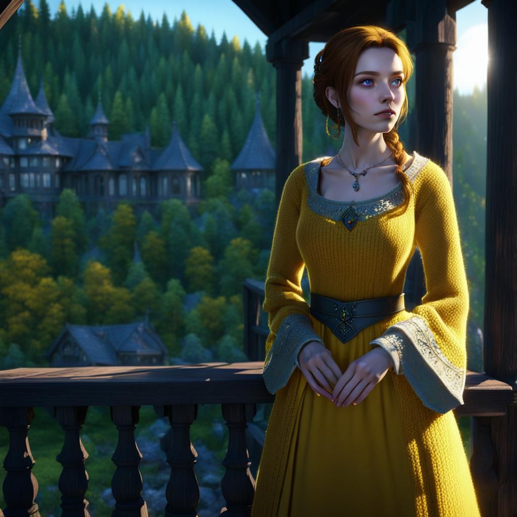 Girl in yellow