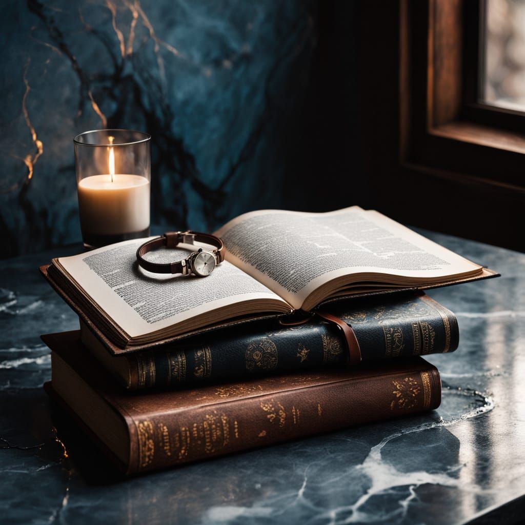 Close-Up: Hands Reaching for Book in Library Cafe