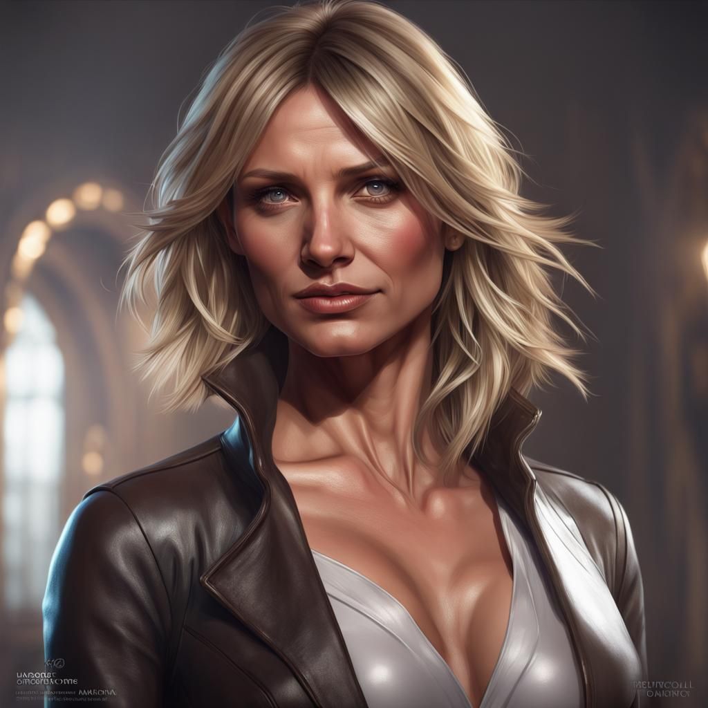 Glamorous Portrait in Hyperdetailed Style