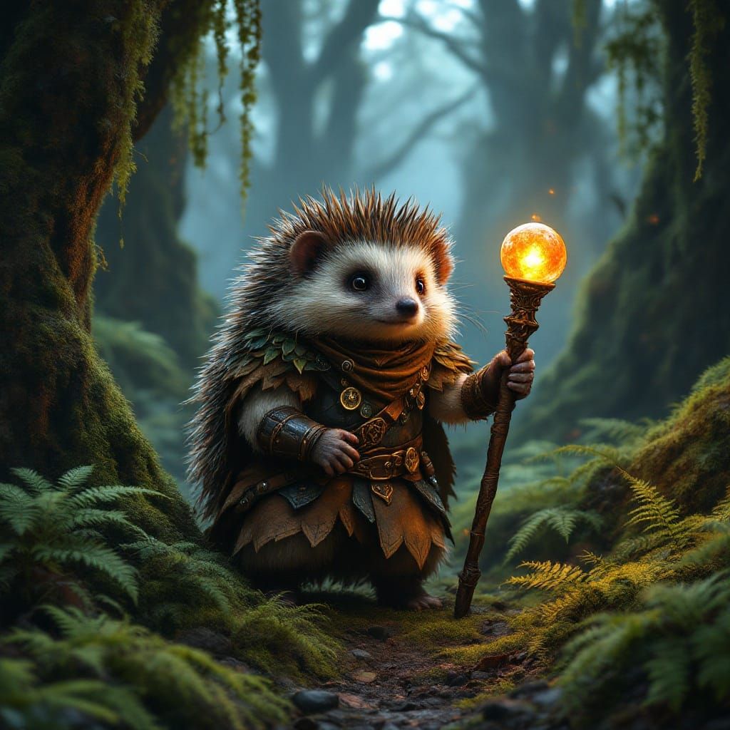 Misty Forest Guardian in Celtic Armor