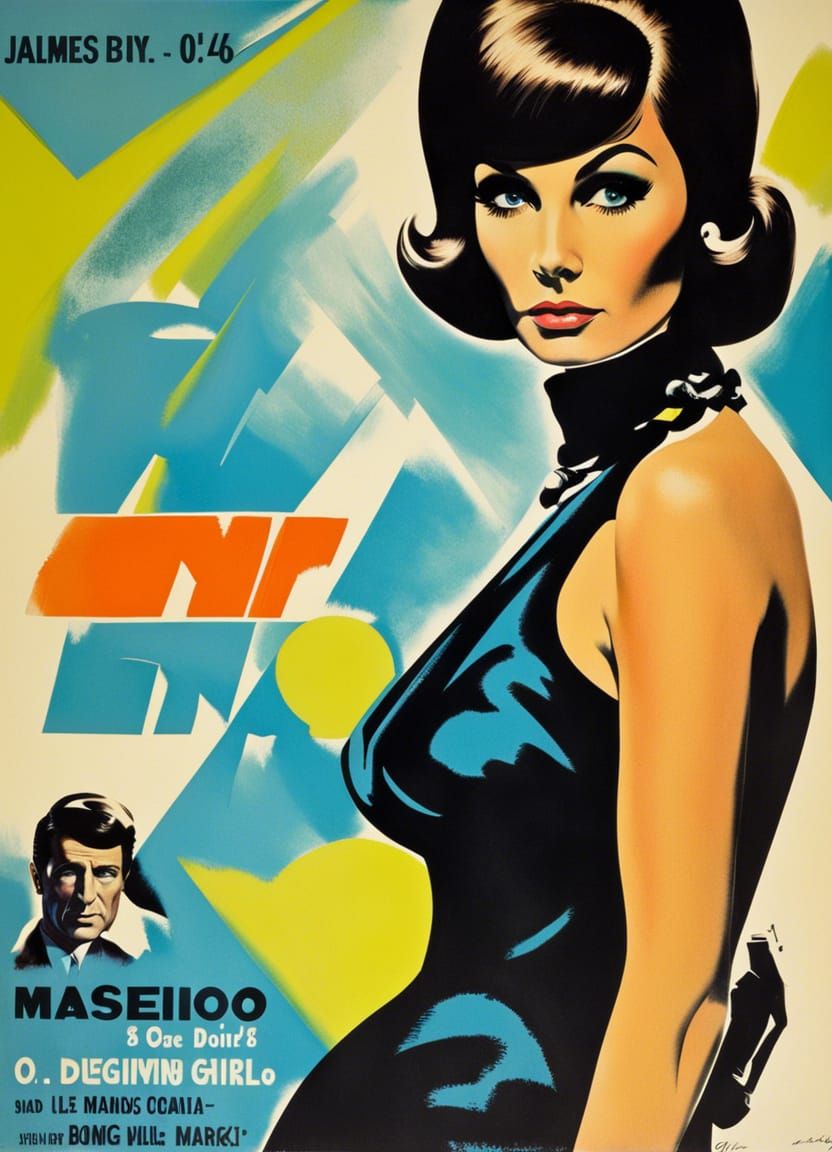Bond-style movie poster