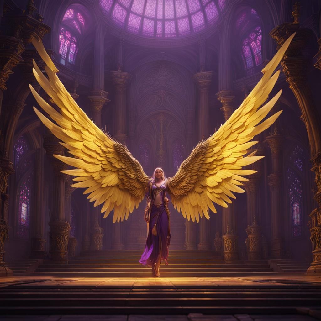 Intricate Wings in Dark Fantasy Style