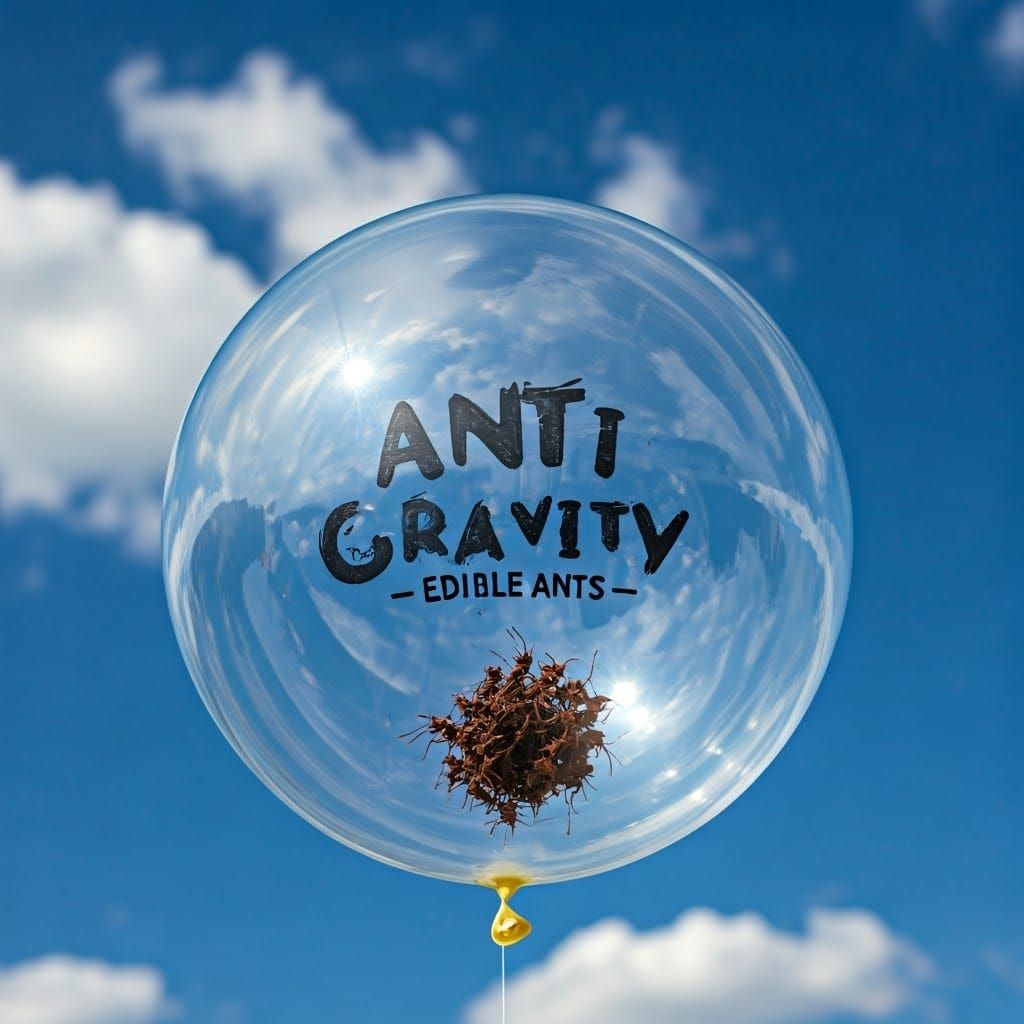 Luminescent Balloon with Edible Ants