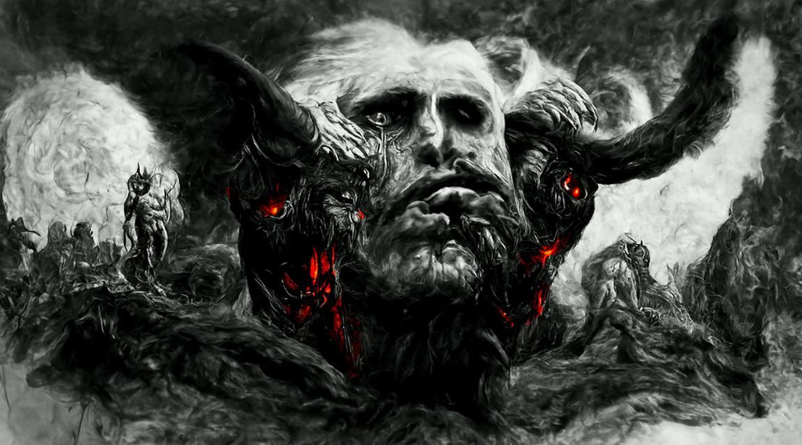 Infernal Demon God Arises: Sinister 4K Realism