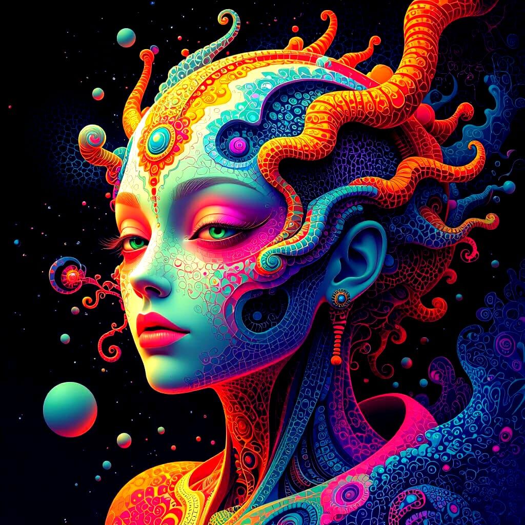 Strange and Peculiar Abstract Design with Fractals