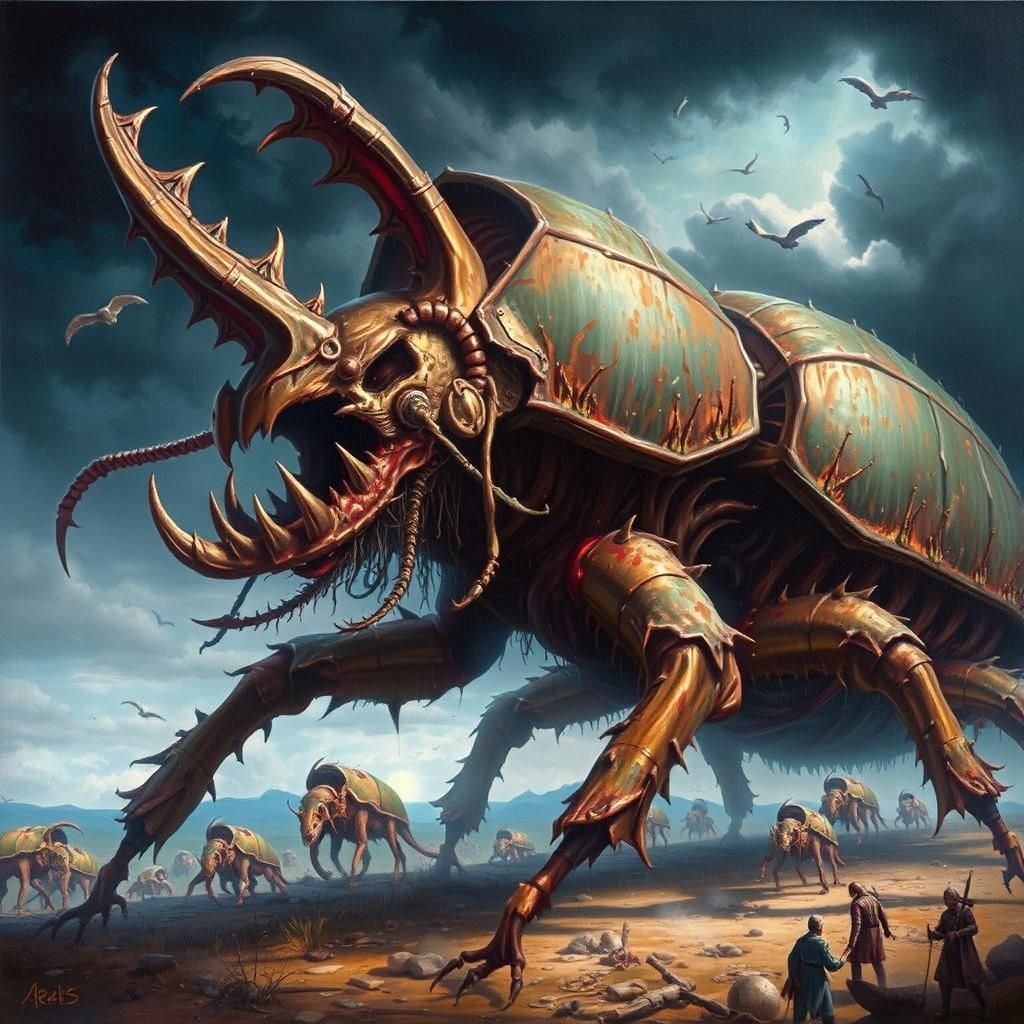 Colossal Undead War Beetle Ready for Battle