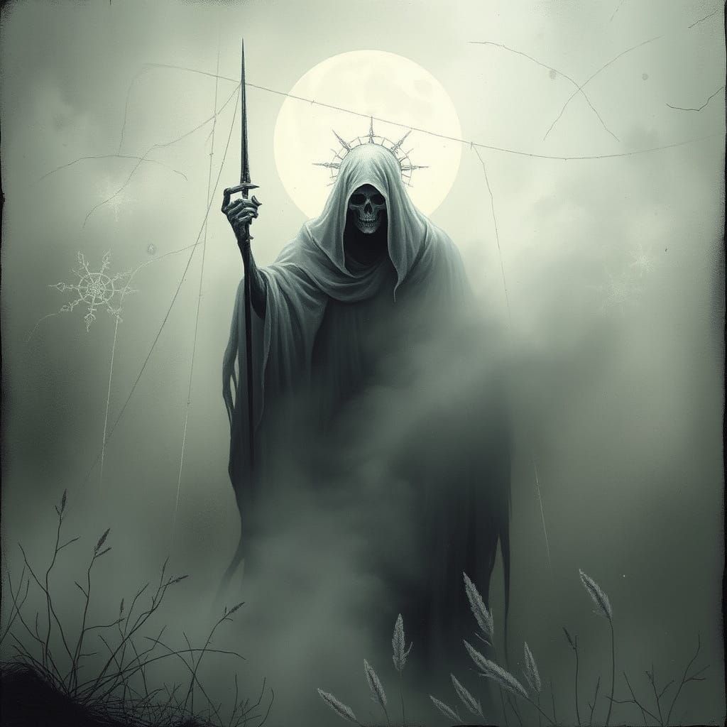 Mysterious Fog Confronts a Ghostly Death Figure