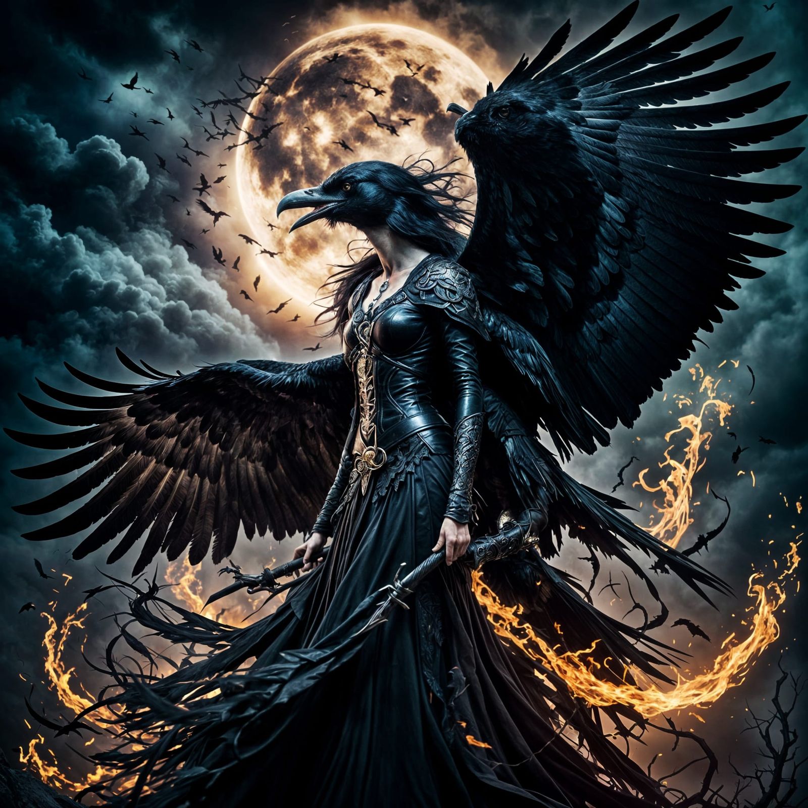 Morrigan: Celtic Goddess of War and Raven
