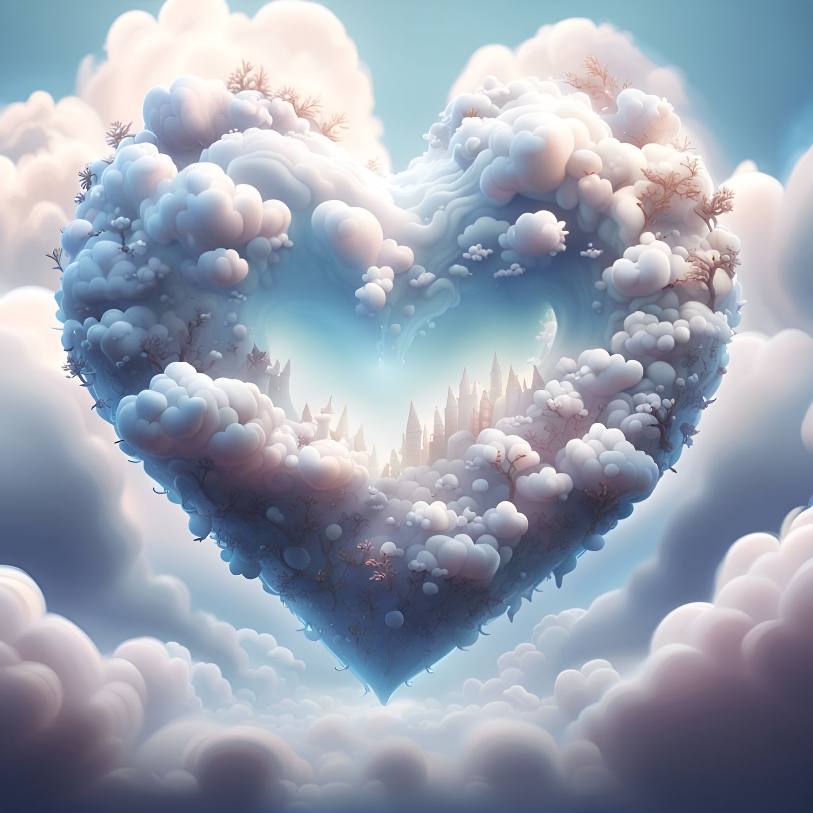 Heart of Clouds: Detailed Matte Painting