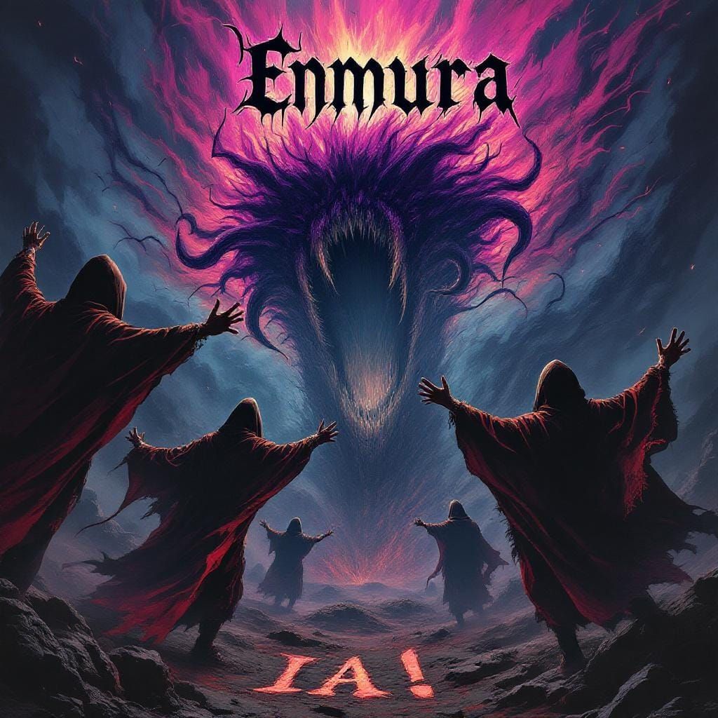 Cultists Summoning a Lovecraftian Horror