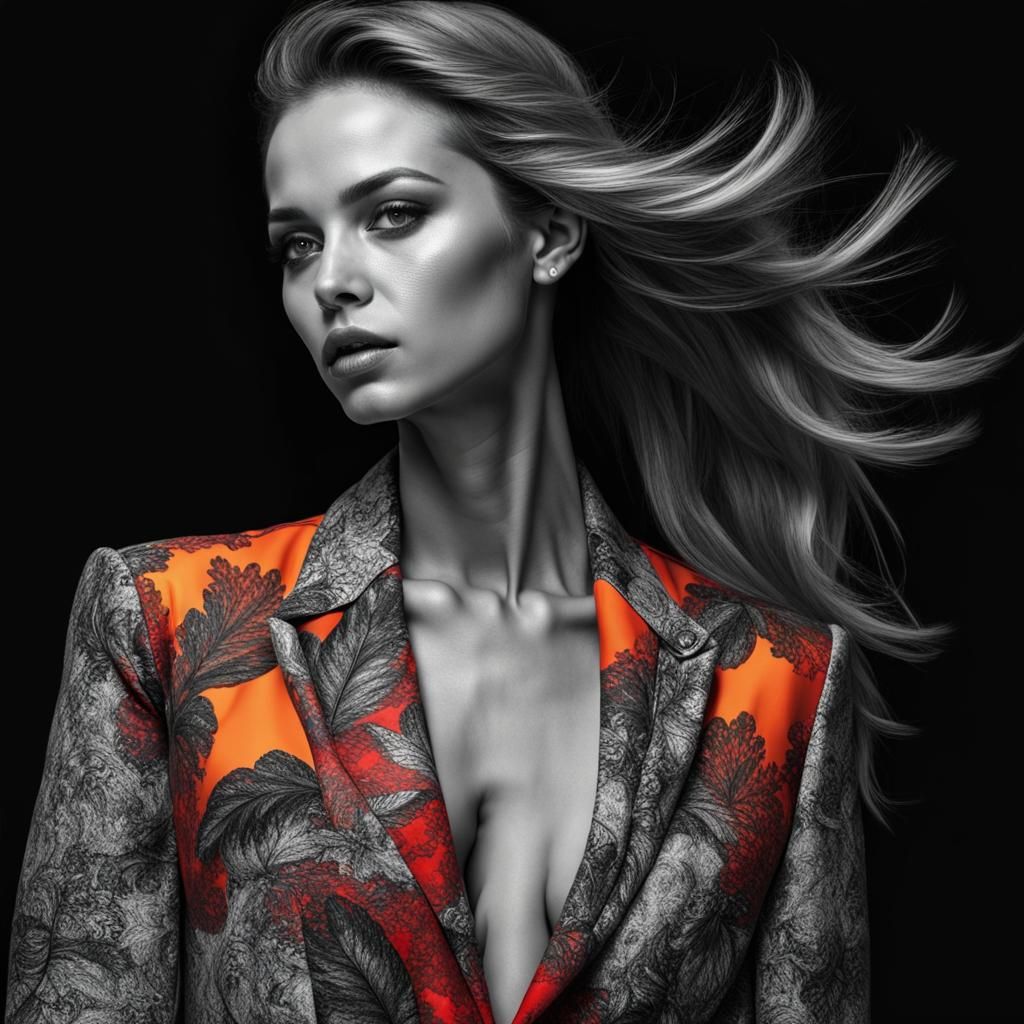 Selective Color Art in Fashion Photography
