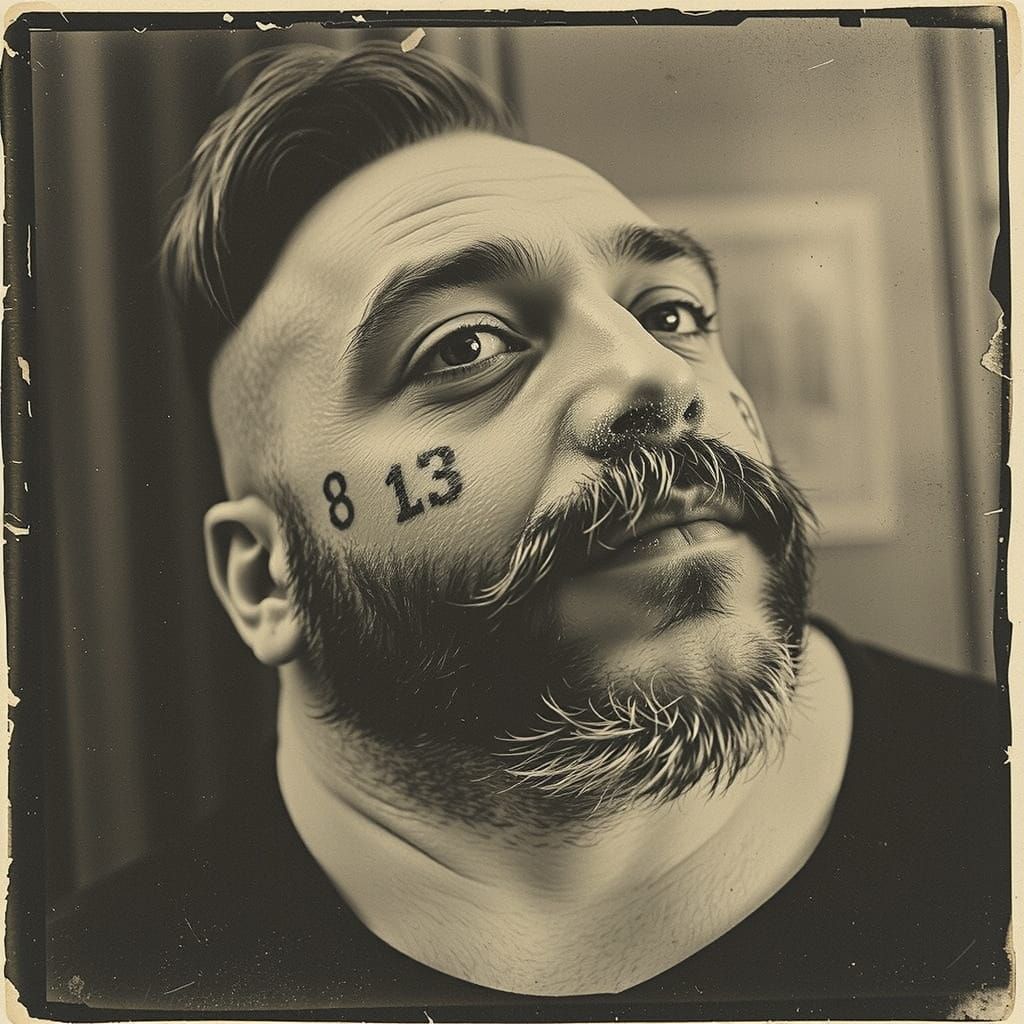 Gritty 1900s Gangster Portrait in Photogravure Style