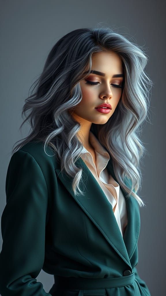 Dreamlike Selena Gomez in Surreal Auroracore Style