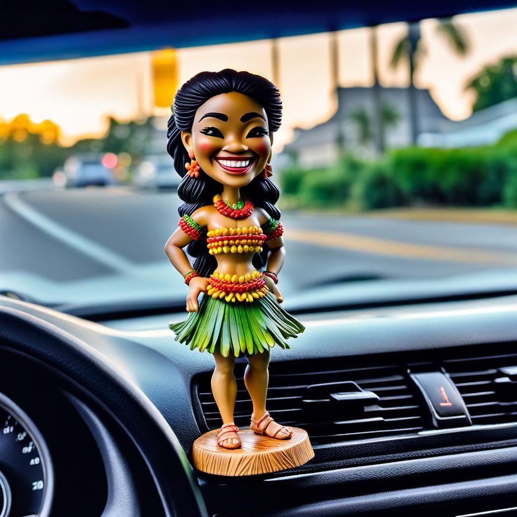 Bobblin’ hula girl 🌺