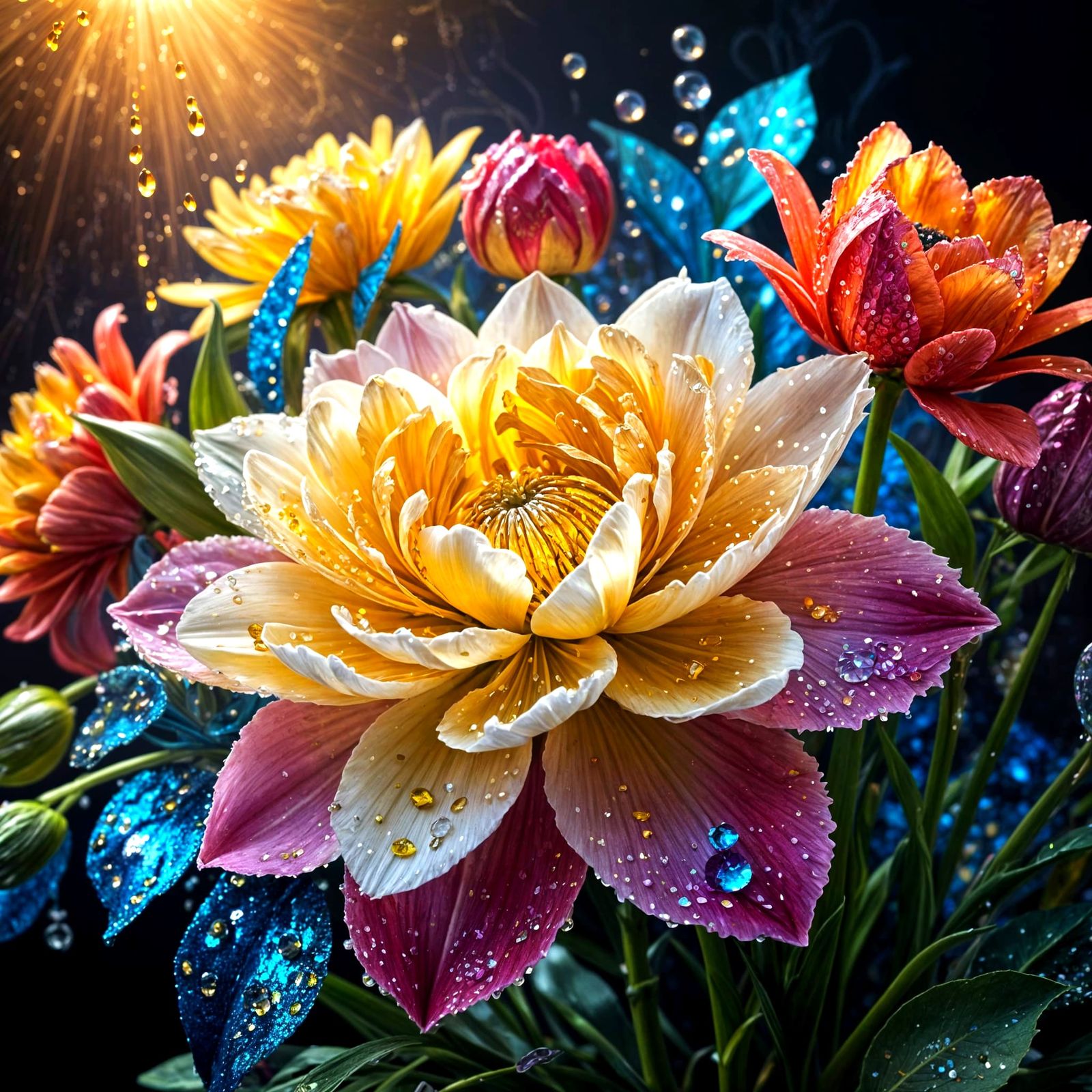 Sequin Floral Masterpiece