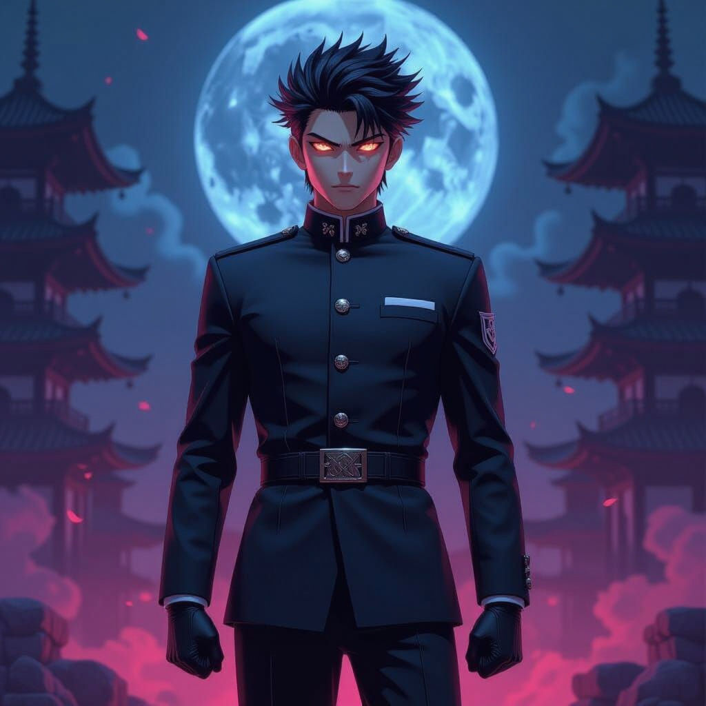 Gojo Satoru in 3D Anime Art Style