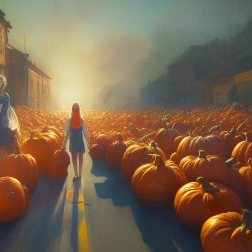 Hyperdetailed Pumpkins at Open Air Market