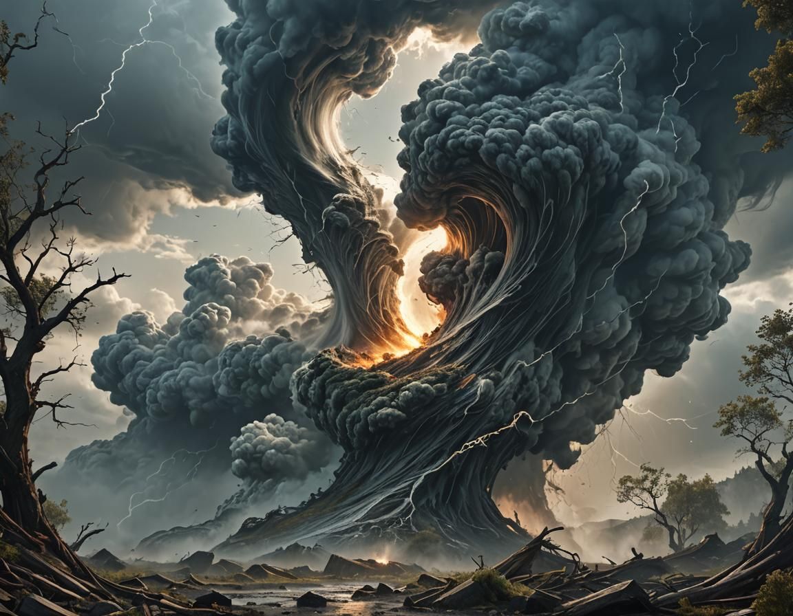 Tornado of Pure Air in Nordic Aesthetic