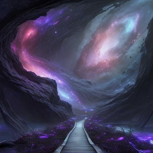 Underwater Galaxy Portal in Unreal Engine 5