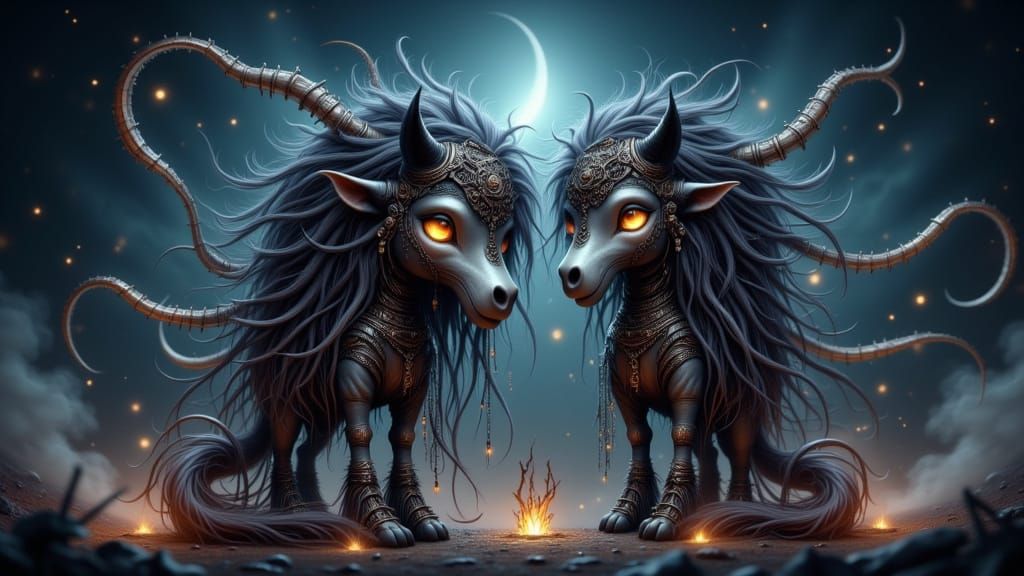 Monstrous Steeds of Primordial Darkness Emerge from the Void