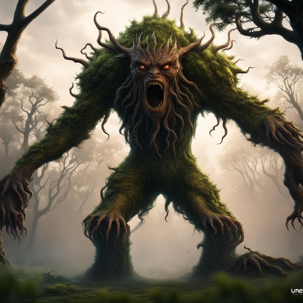 Detailed Tree Monster Concept Art