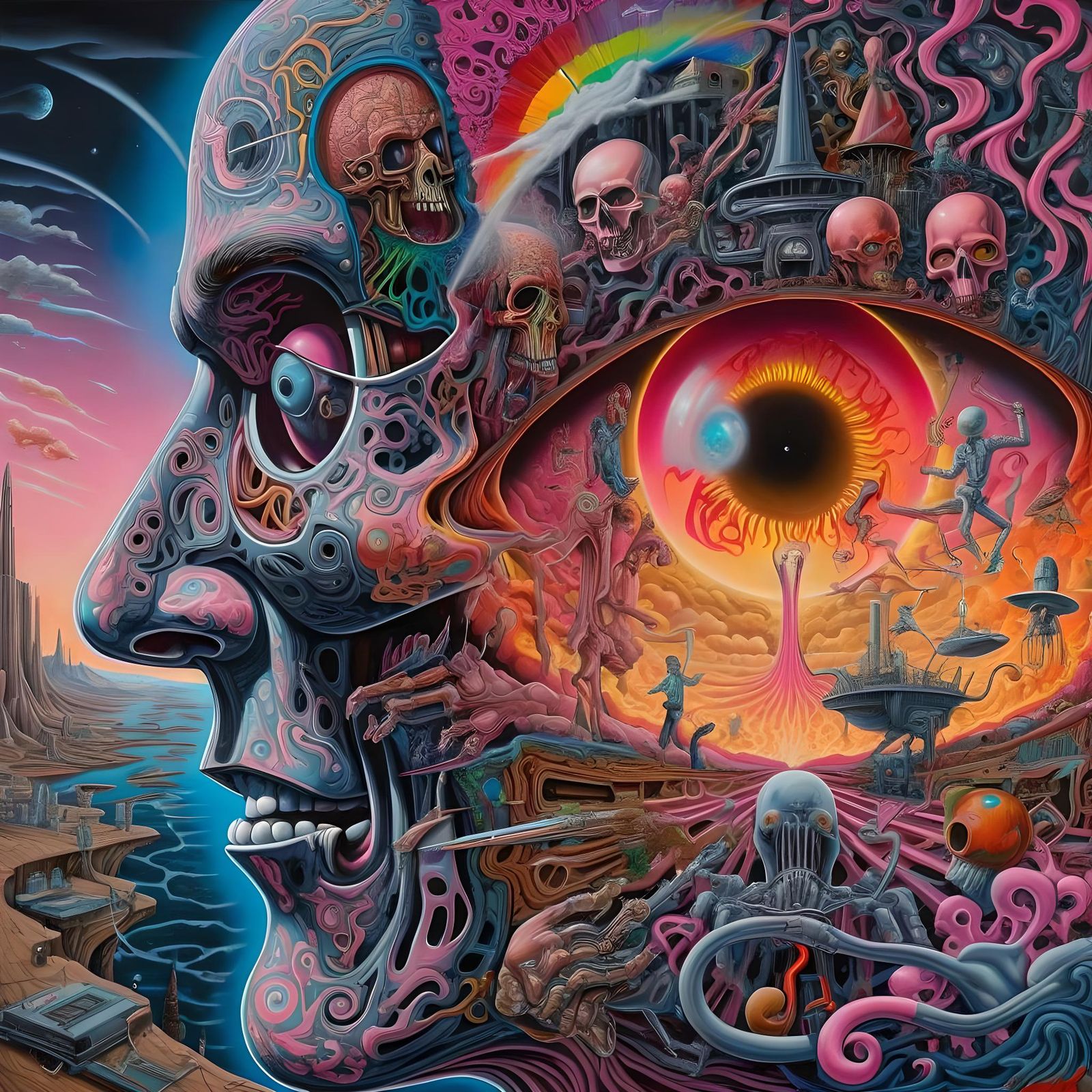 Psychedelic Surrealism Tribute to Pink Floyd