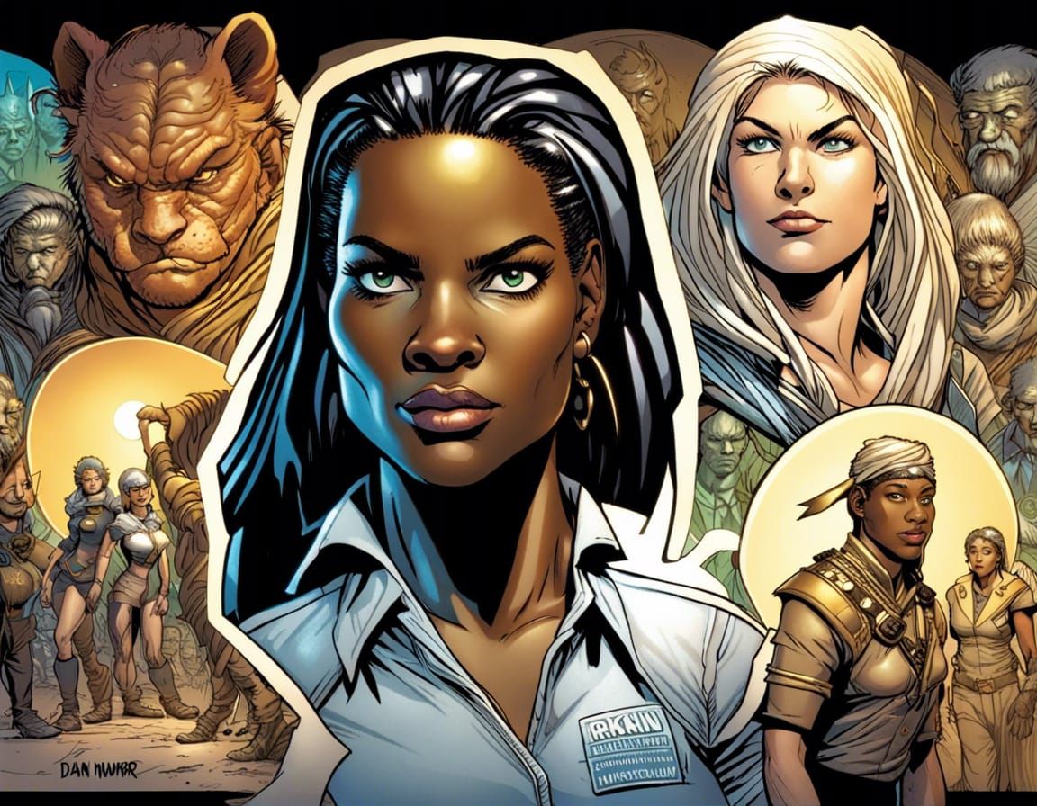 Archeological Adventurer in Comic Book Style